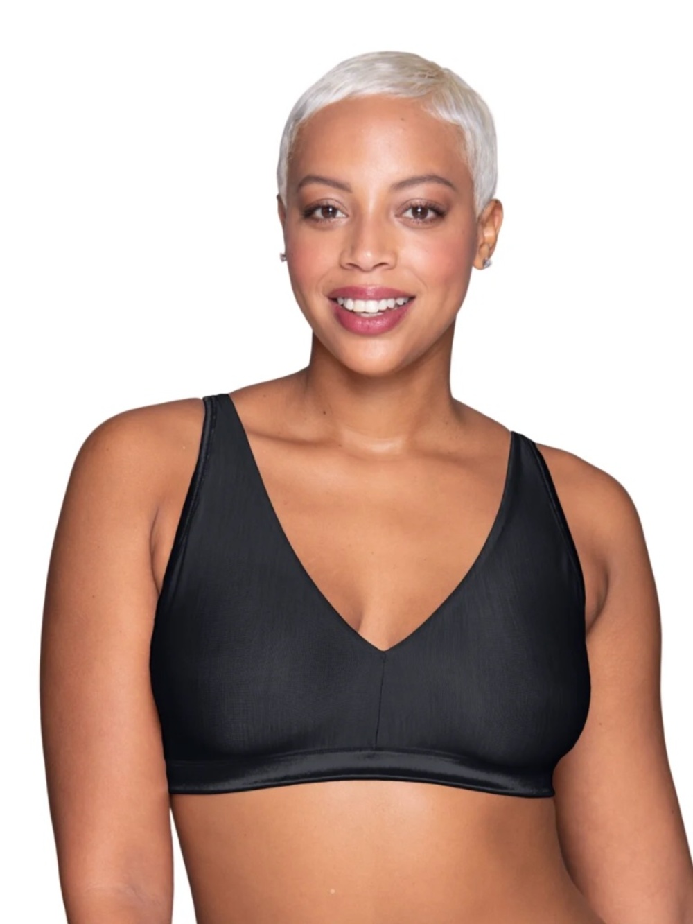 Vanity Fair Women's Illumination Wireless Bralette – Midnight Black – NWT